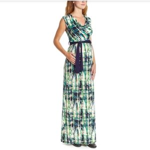 3/$15 Maternity maxi dress watercolor